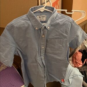 Old Navy Classic Blue Button-Up Shirt